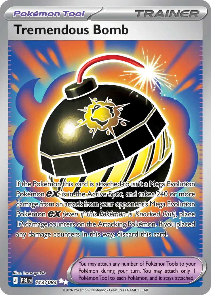 Tremendous Bomb — Pitch Black 113 Pokémon card