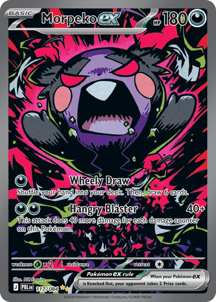 Morpeko ex — Pitch Black 117 Pokémon card