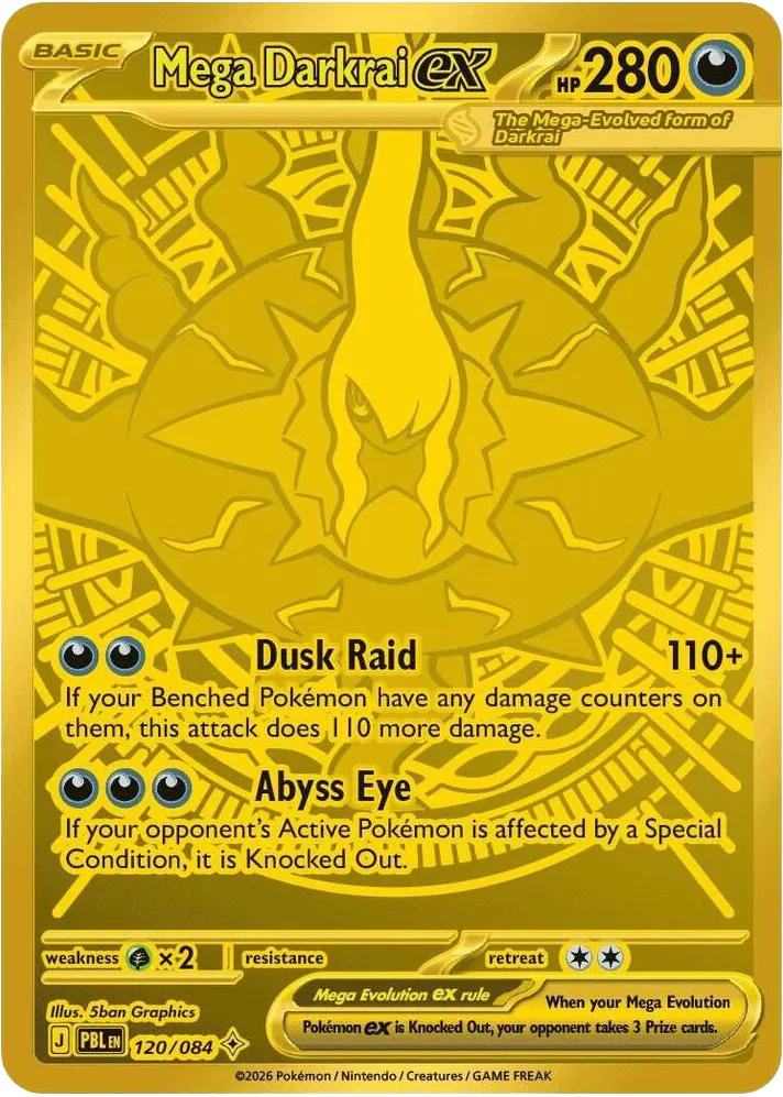 Mega Darkrai ex — Pitch Black 120 Pokémon card