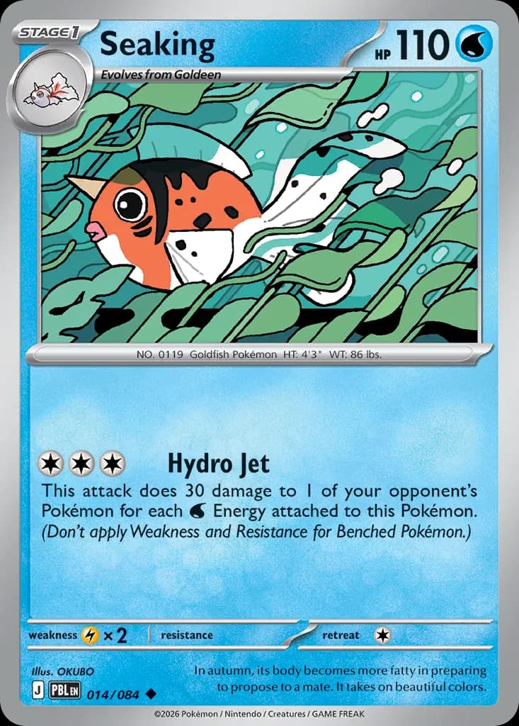 Seaking — Pitch Black 14 Pokémon card