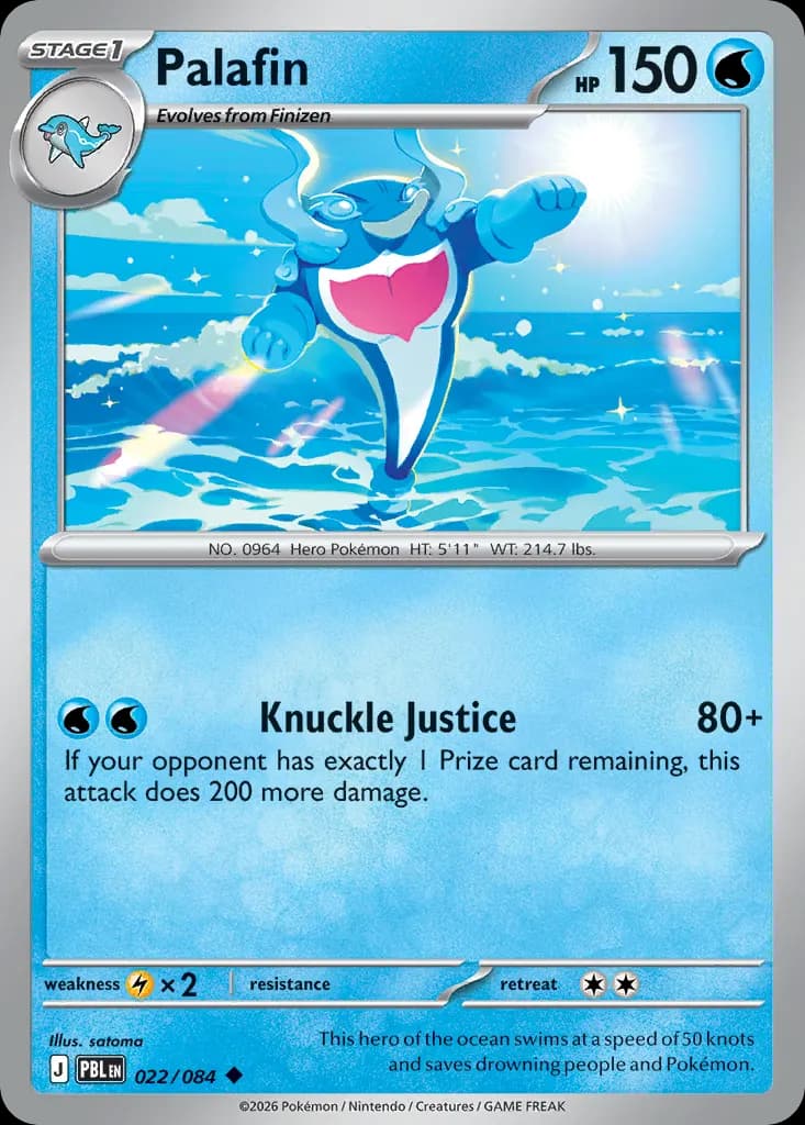 Palafin — Pitch Black 22 Pokémon card