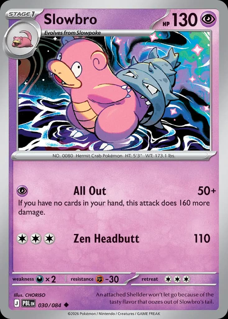 Slowbro — Pitch Black 30 Pokémon card