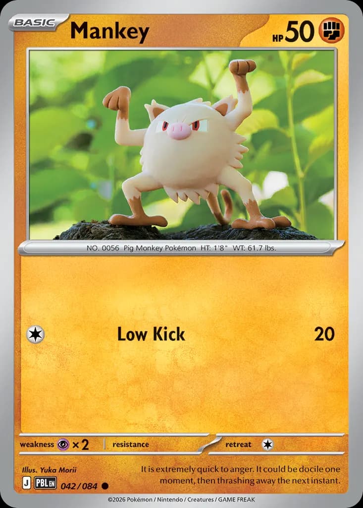 Mankey — Pitch Black 42 Pokémon card