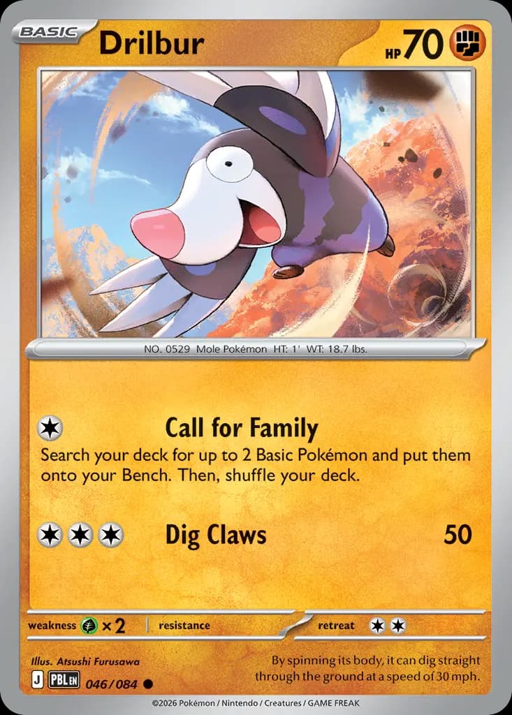 Drilbur — Pitch Black 46 Pokémon card