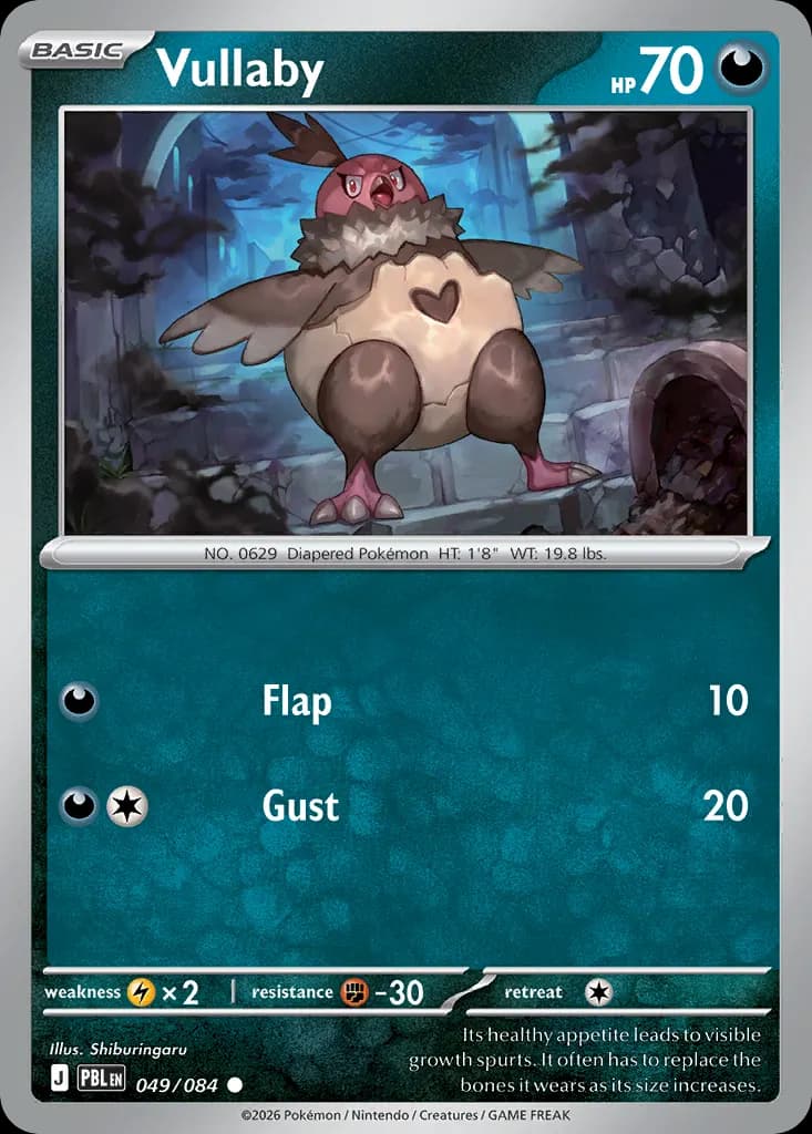 Vullaby — Pitch Black 49 Pokémon card