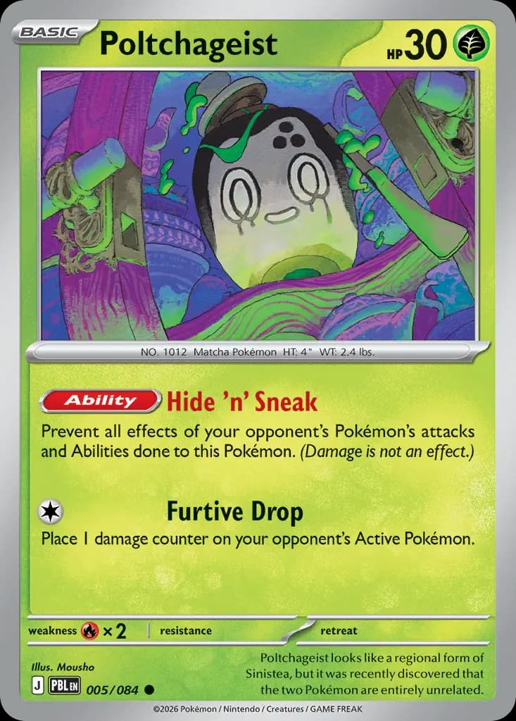 Poltchageist — Pitch Black 5 Pokémon card