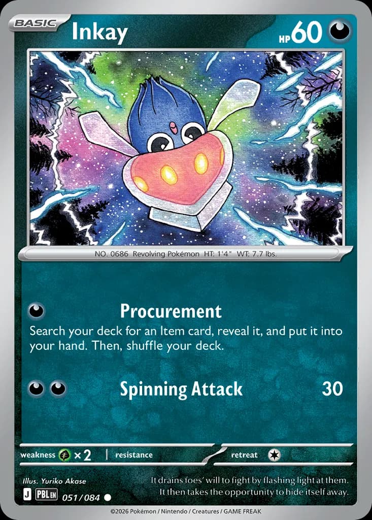 Inkay — Pitch Black 51 Pokémon card