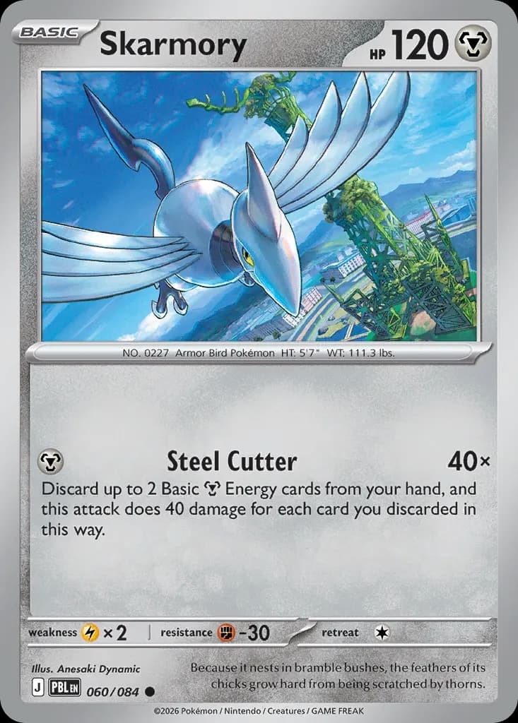 Skarmory — Pitch Black 60 Pokémon card