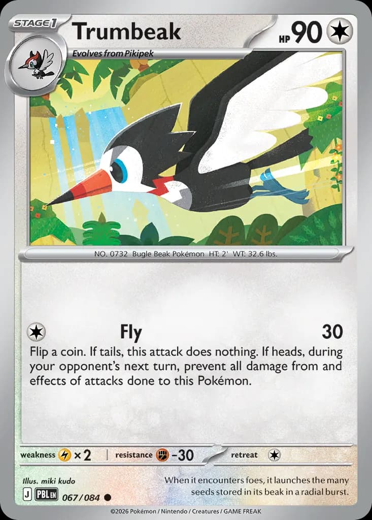 Trumbeak — Pitch Black 67 Pokémon card