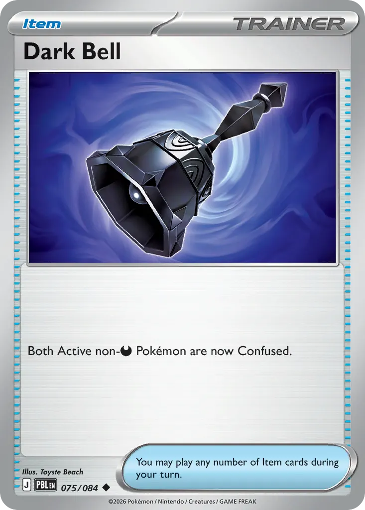 Cloche Ténébreuse — Nuit Noire 75 French Pokémon card