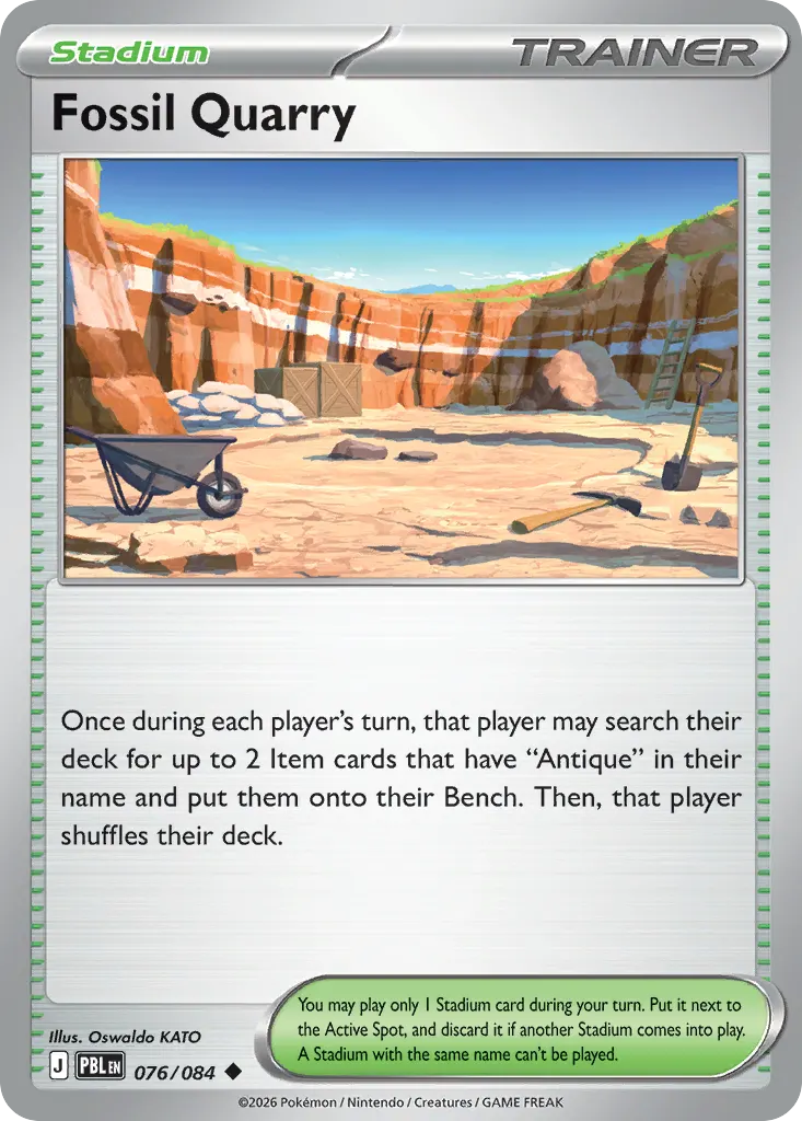 Fossil Quarry — Pitch Black 76 Pokémon card