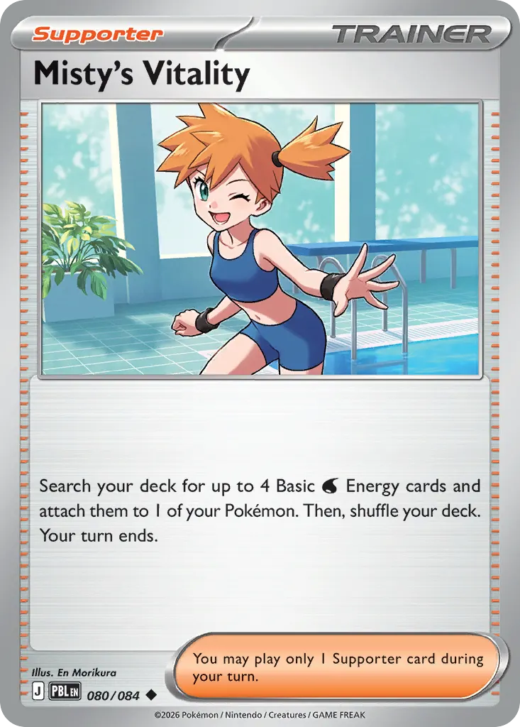 Vitalité d'Ondine — Nuit Noire 80 French Pokémon card