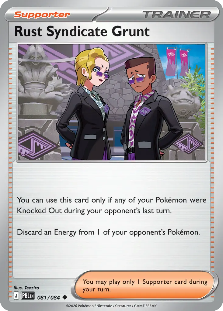 Sbire du Clan Dérouillard — Nuit Noire 81 French Pokémon card