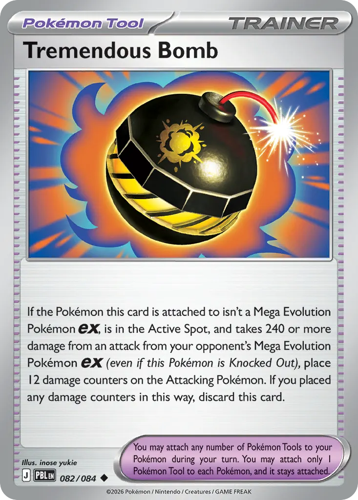 Tremendous Bomb — Pitch Black 82 Pokémon card