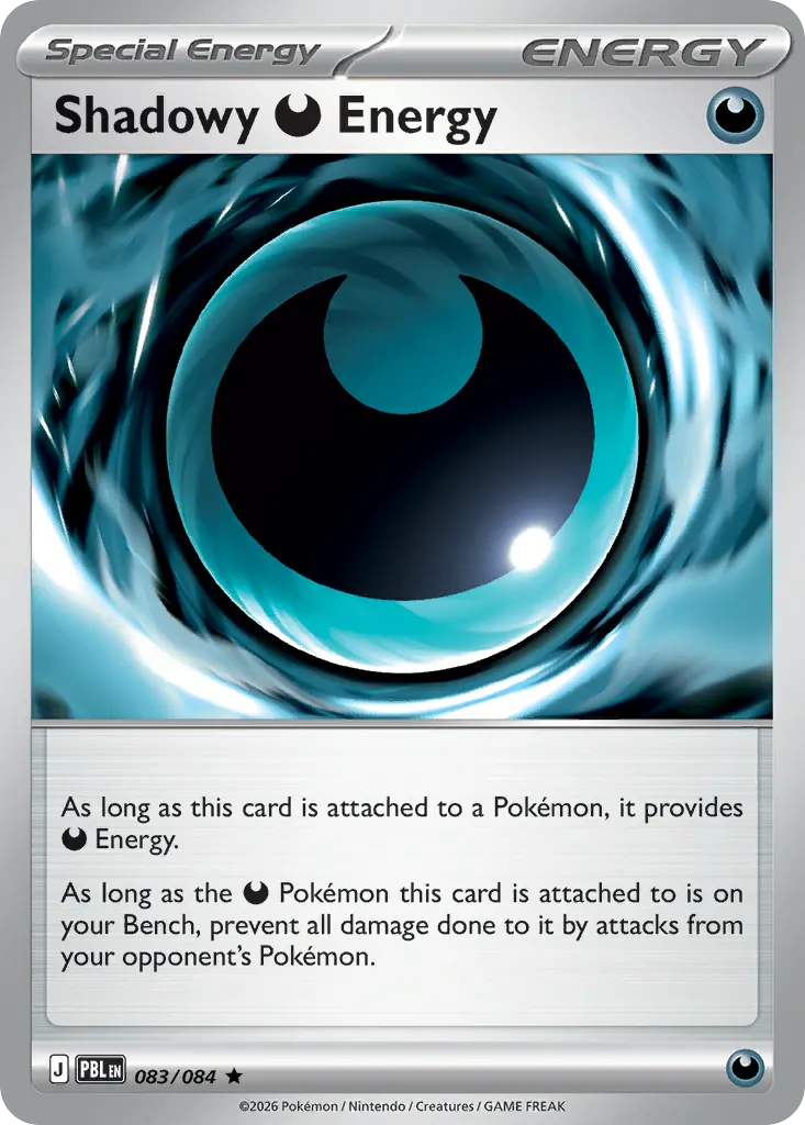 Shadowy Darkness Energy — Pitch Black 83 Pokémon card
