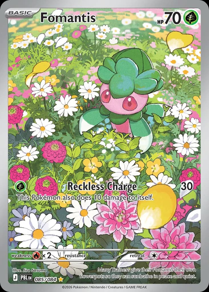 Fomantis — Pitch Black 85 Pokémon card