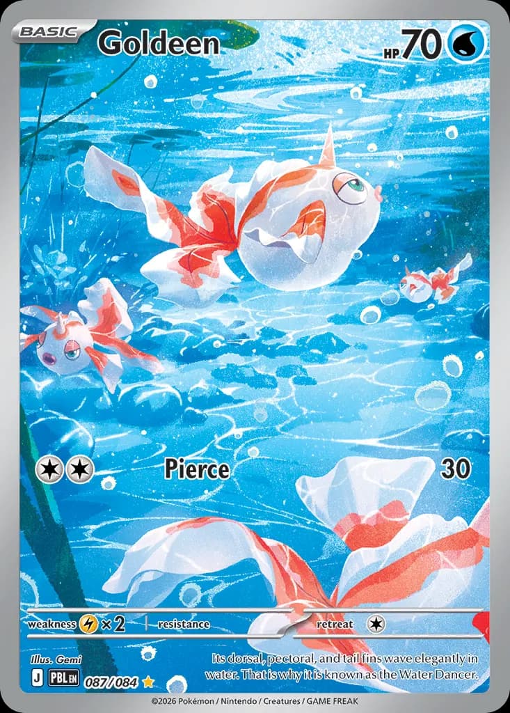 Goldeen — Pitch Black 87 Pokémon card