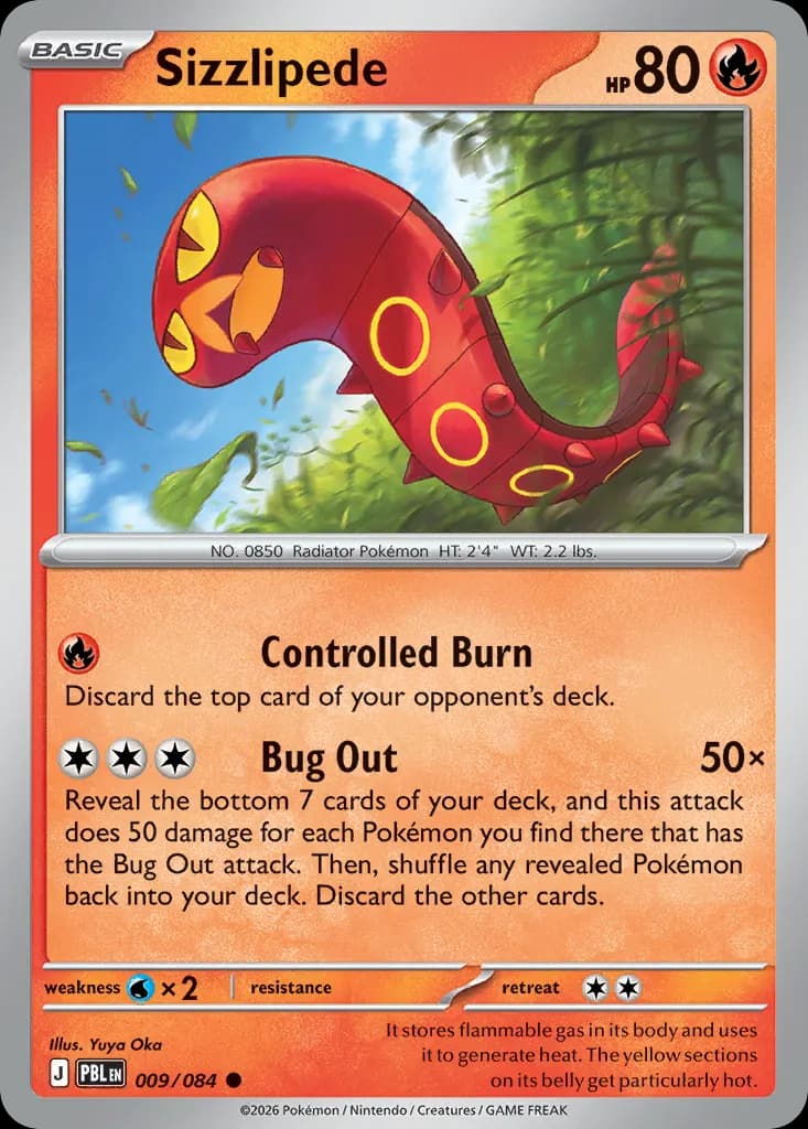 Sizzlipede — Pitch Black 9 Pokémon card