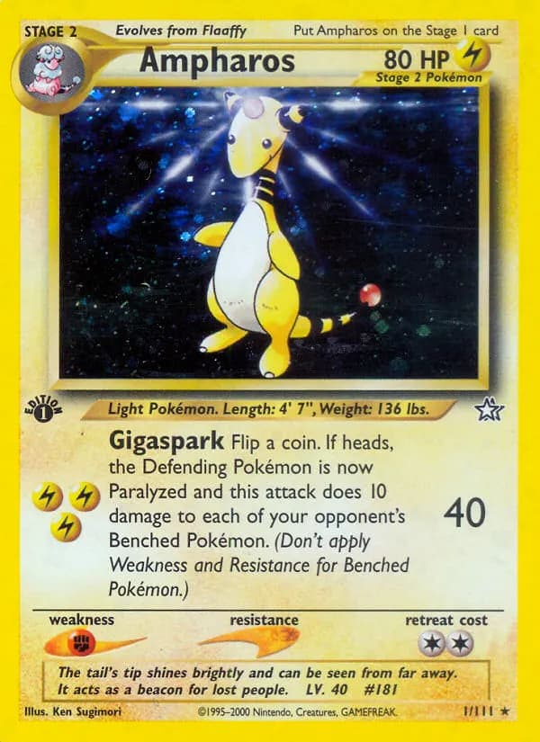 Ampharos — Neo Genesis 1 German Pokémon card