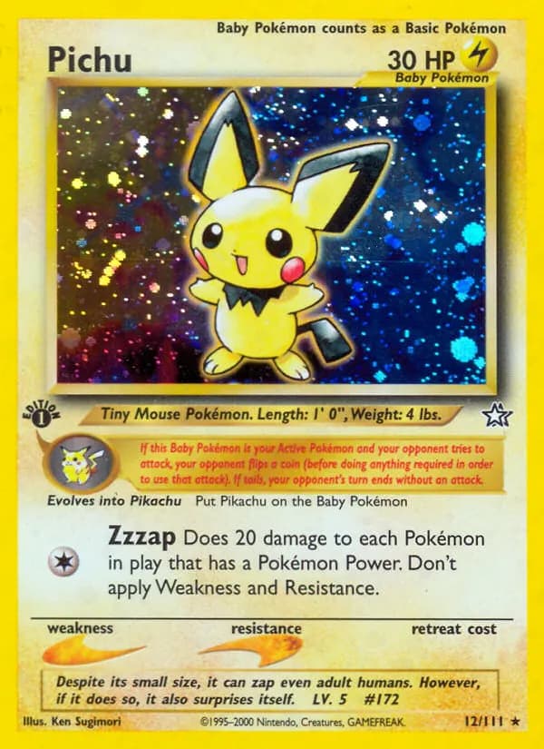 Pichu — Neo Genesis 12 German Pokémon card