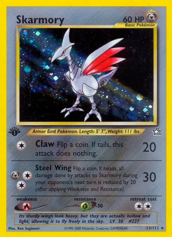 Panzaeron — Neo Genesis 13 German Pokémon card