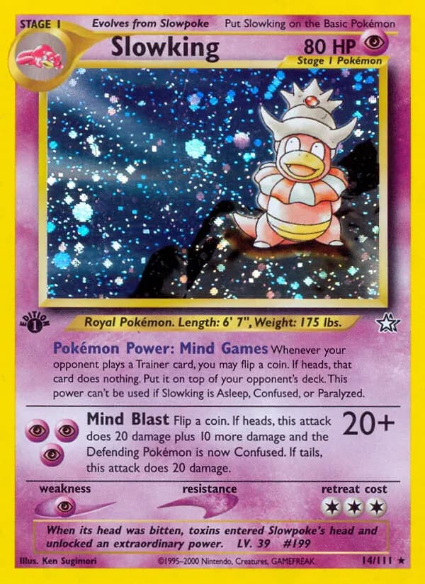 Slowking — Neo Genesis 14 Pokémon card