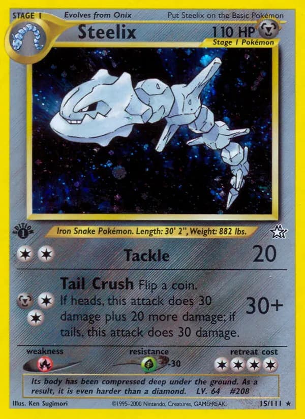 Steelix — Neo Genesis 15 Pokémon card