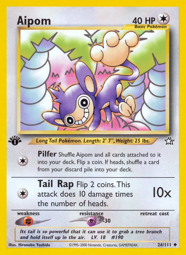 Griffel — Neo Genesis 26 German Pokémon card