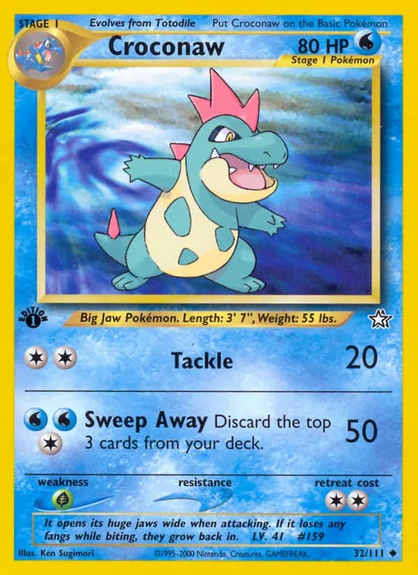 Tyracroc — Neo Genesis 32 German Pokémon card