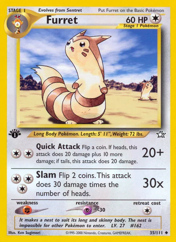 Wiesenior — Neo Genesis 35 German Pokémon card