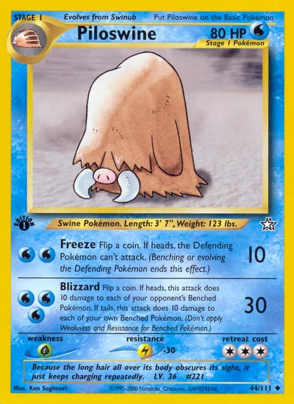 Keifel — Neo Genesis 44 German Pokémon card