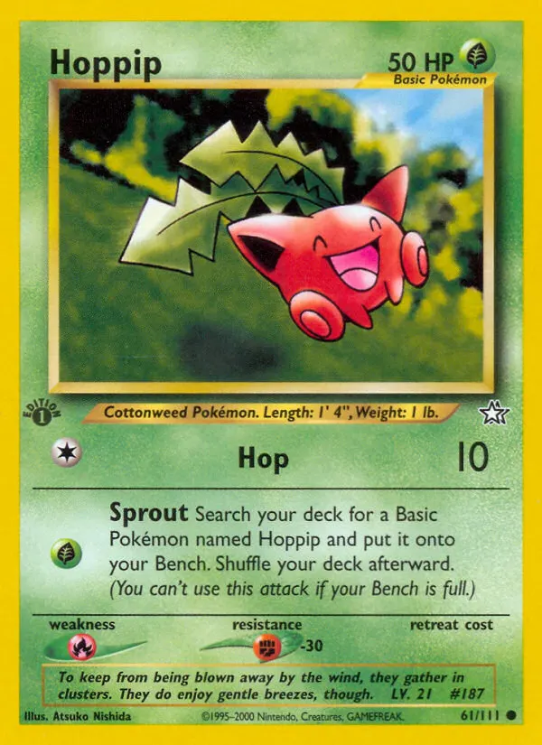 Hoppspross — Neo Genesis 61 German Pokémon card