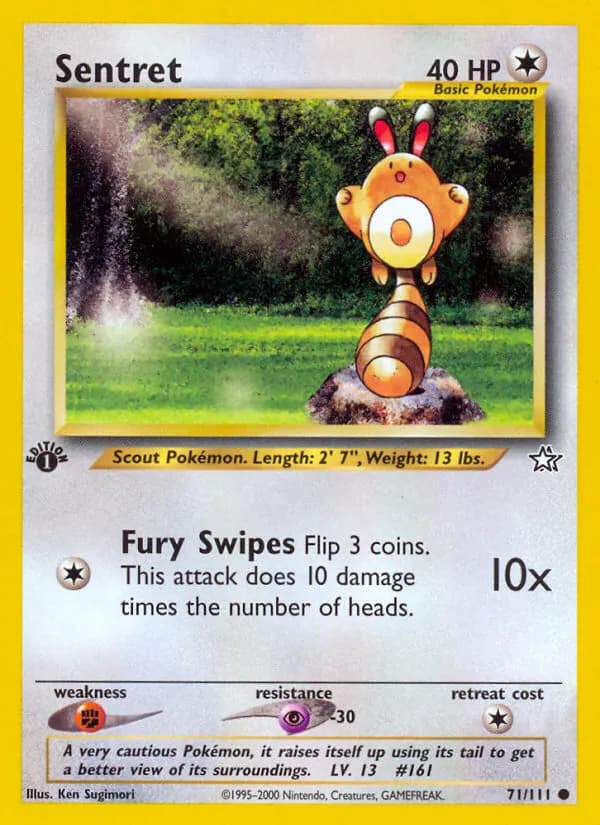 Wiesor — Neo Genesis 71 German Pokémon card