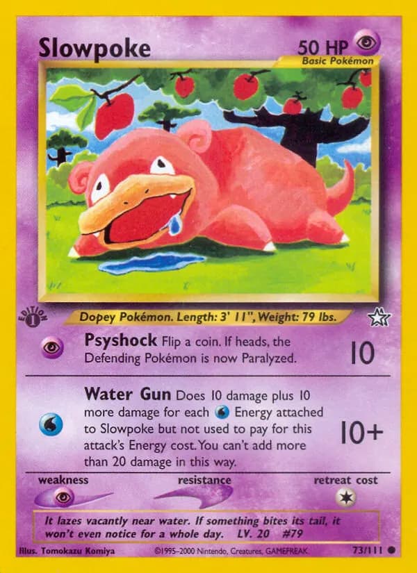 Flegmon — Neo Genesis 73 German Pokémon card