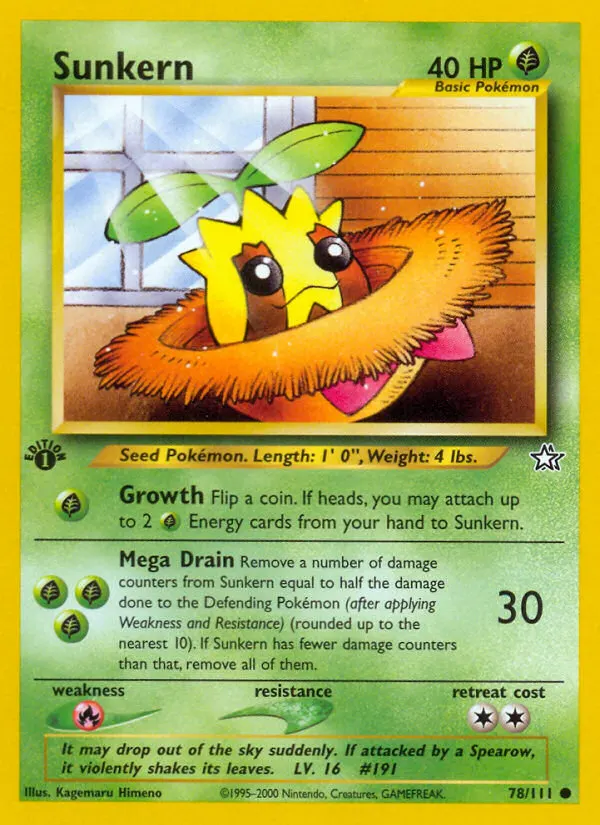 Sonnkern — Neo Genesis 78 German Pokémon card