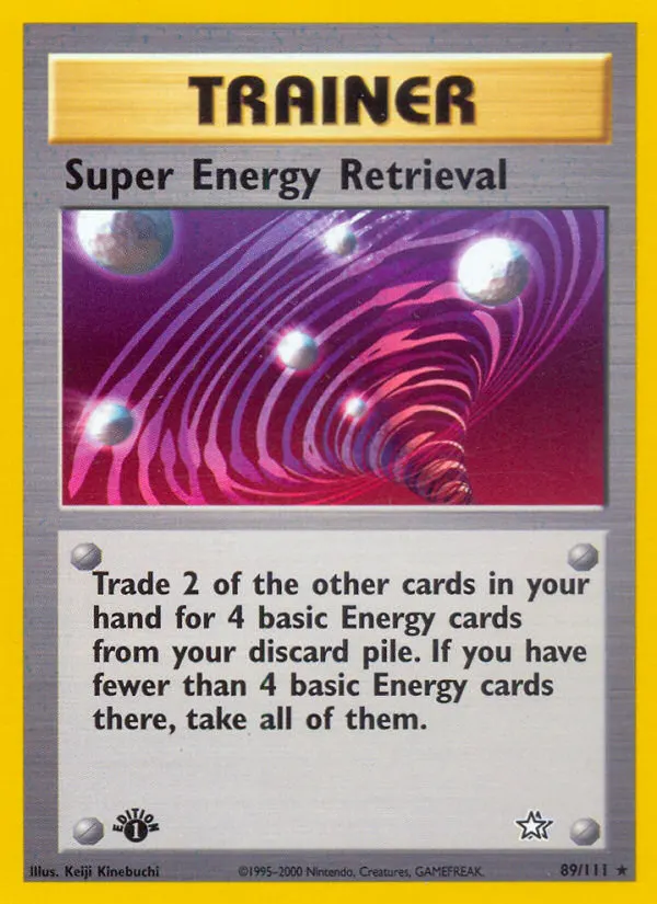 Super Energy Retrieval — Neo Genesis 89 Pokémon card