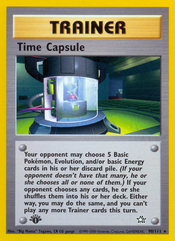 Zeitmaschine — Neo Genesis 90 German Pokémon card