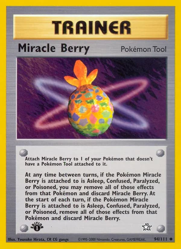 Miracle Berry — Neo Genesis 94 Pokémon card