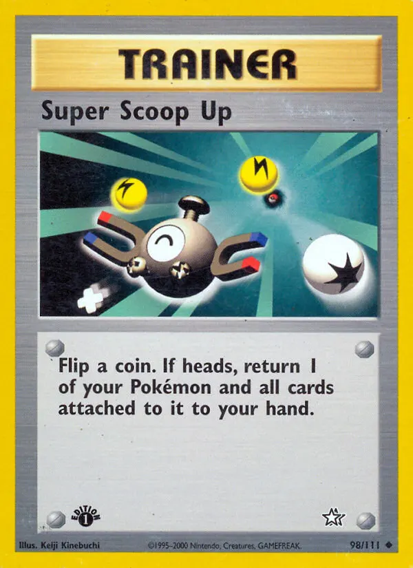 Super Scoop Up — Neo Genesis 98 Pokémon card