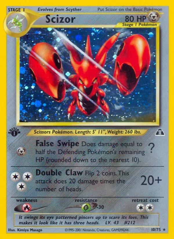 Scizor — Neo Discovery 10 Pokémon card