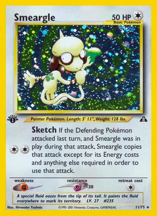 Farbeagle — Neo Entdeckung 11 German Pokémon card