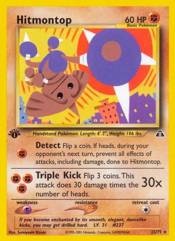 Kapoera — Neo Entdeckung 22 German Pokémon card