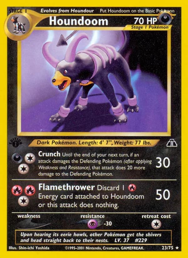 Hundemon — Neo Entdeckung 23 German Pokémon card