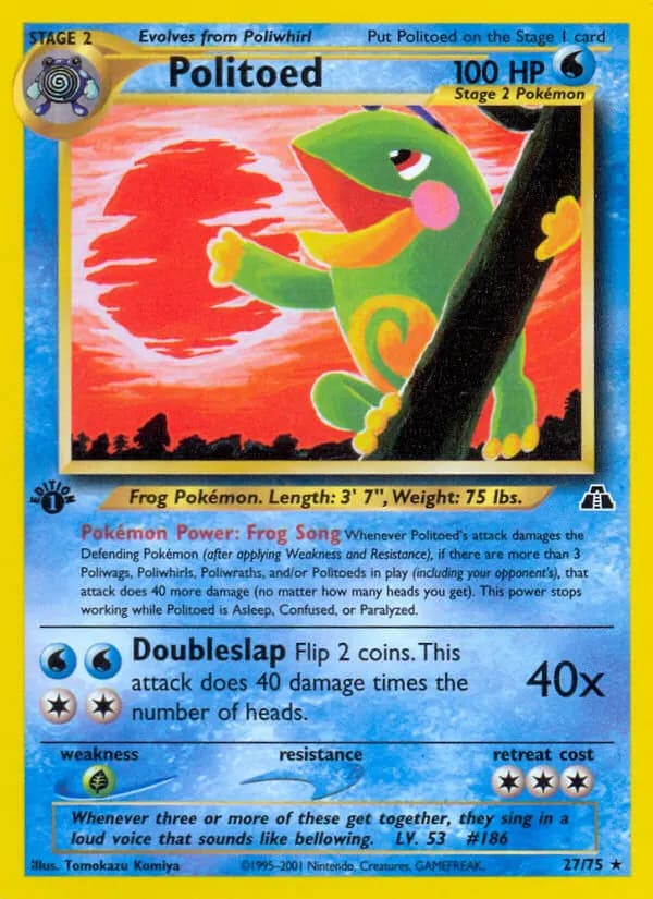 Quaxo — Neo Entdeckung 27 German Pokémon card