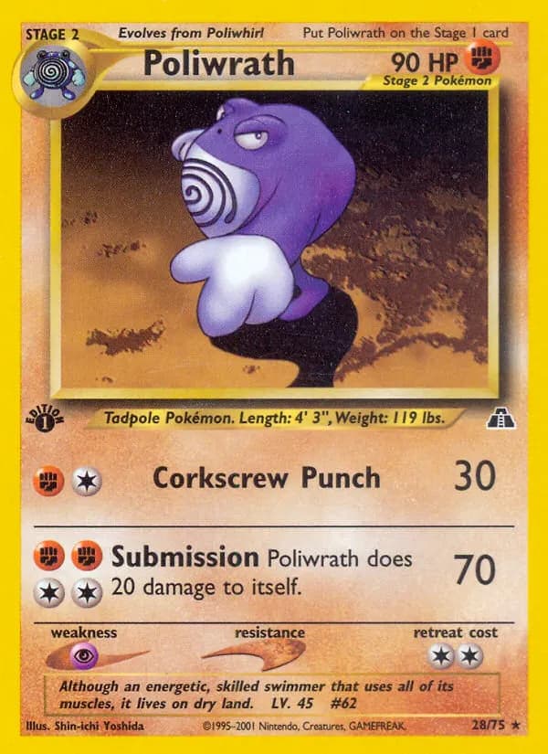 Quappo — Neo Entdeckung 28 German Pokémon card