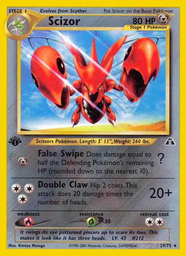 Scherox — Neo Entdeckung 29 German Pokémon card