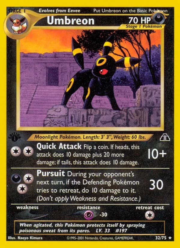 Nachtara — Neo Entdeckung 32 German Pokémon card