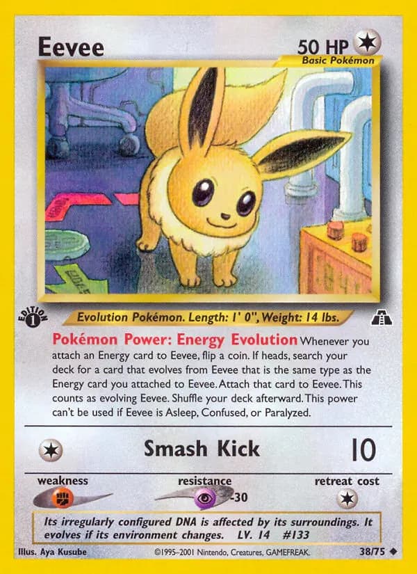 Eevee — Neo Discovery 38 Pokémon card