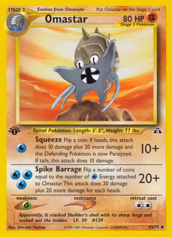 Amoroso — Neo Entdeckung 43 German Pokémon card