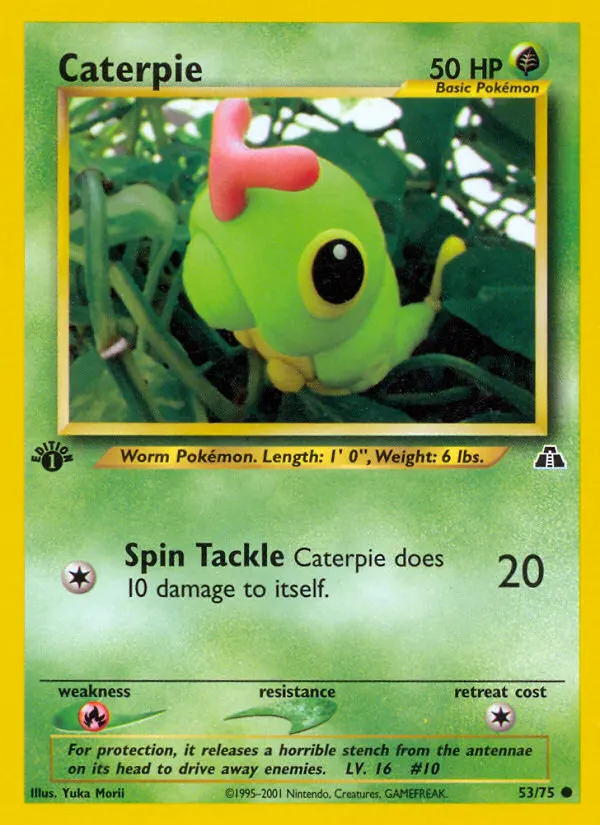 Raupy — Neo Entdeckung 53 German Pokémon card